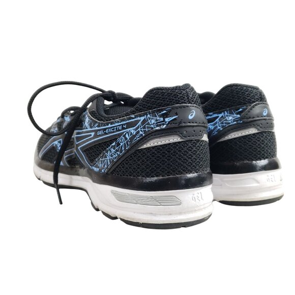 Asics Gel-Excite-4 Womens Size 9.5 Black & Blue Athletic  Running Shoes - Picture 4 of 9